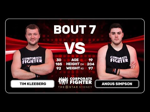 Corporate Fighter 38 - Tim Kleeberg v Angus Simpson