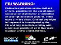 WHAT IF FBI Warning SONY Wonder Random House Home Video Britt Allcroft Presents Logos