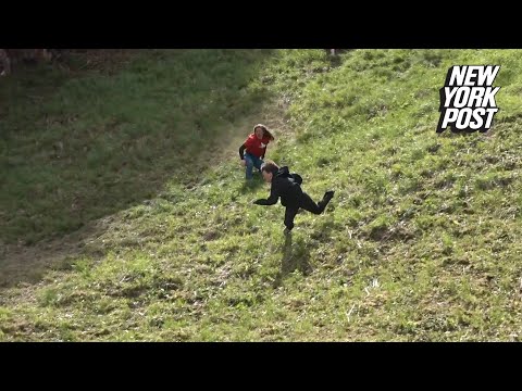 Woman wins bizarre ‘cheese-rolling race’ — despite being knocked unconscious | New York Post