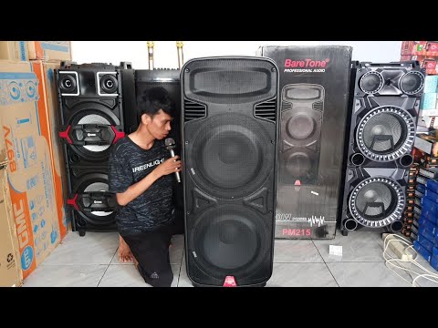Review Test Bass Speaker Portable Terbaik Baretone PM215 Double 15 inch x2 Suaranya Dahsyaaaat