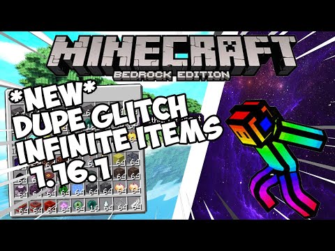 Infinite Items Glitch 1.16 - Minecraft Bedrock Tutorial