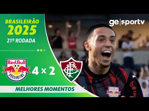 Gols e lances de Red Bull Bragantino x Fluminense