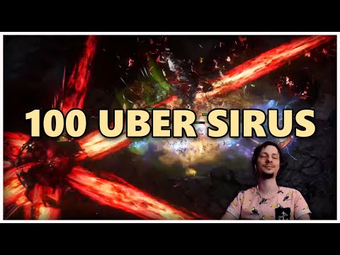 [PoE] 100 Uber Sirus, 80% downtime bossing - Stream Highlights #725