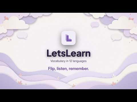 LetsLearn: Language Flashcards video thumbnail