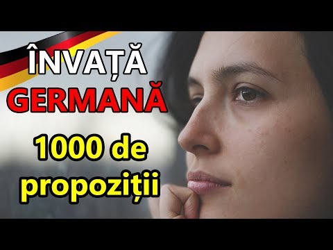 🇷🇴 🇩🇪 1000 Propoziții în Germană în 20 Zile - Ziua 1