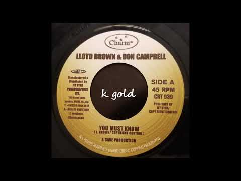Lloyd Brown and Don Campbell - You Must Know - Charm 7"