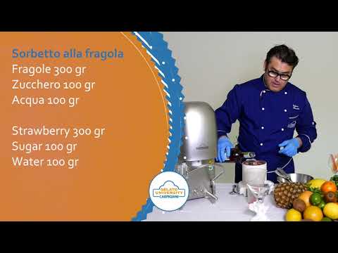 Gelato Buzz - Recipe - Strawberry sorbet and Pear Gelato (Italian and English)