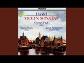 Sonatas For Violin and Basso Continuo: Sonata in D minor Op.1 No.1b HWV 359b: Allegro