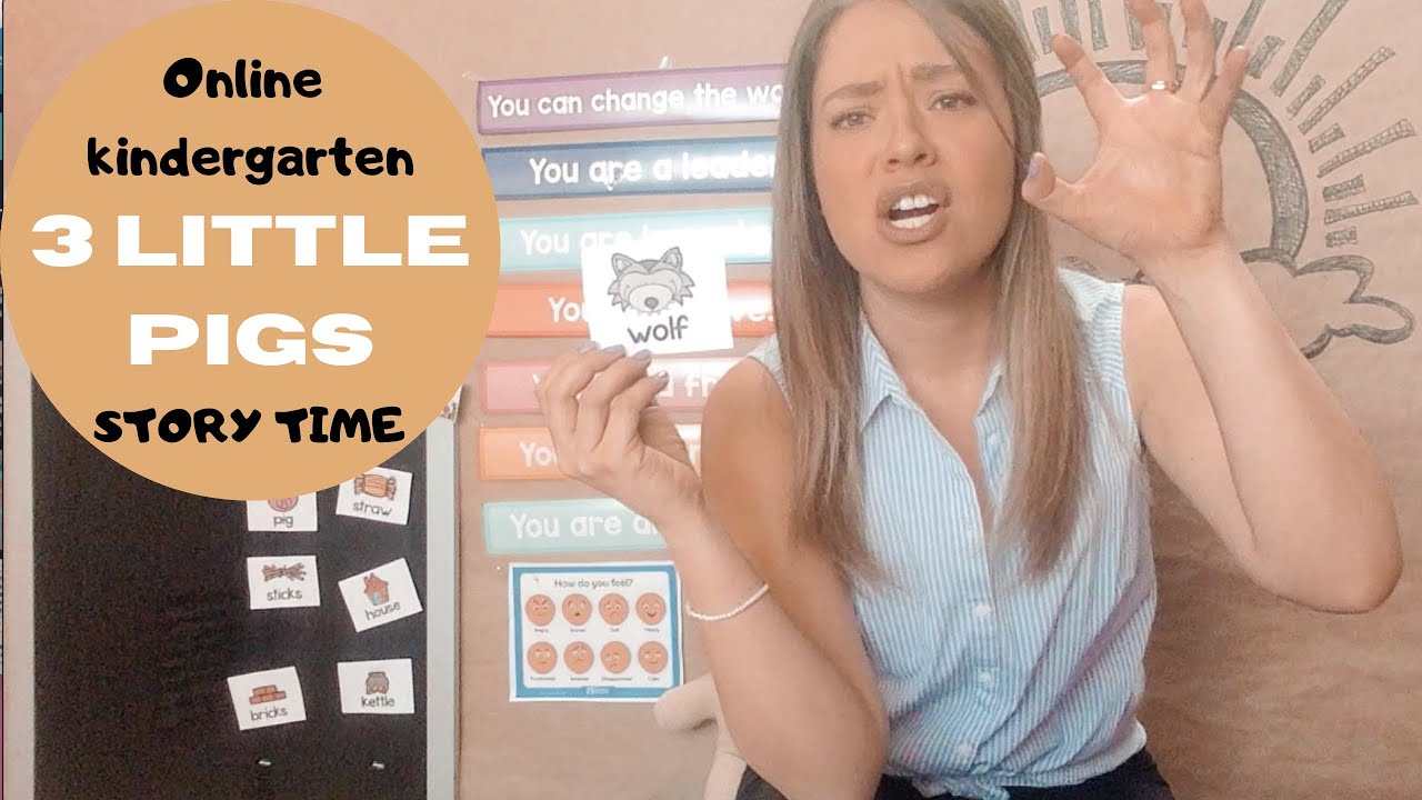 Clases de INGLÉS ONLINE para NIÑOS....(3 COCHINITOS Y EL LOB)