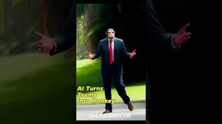 AI Turns Trump Into Monkey | #ai #trump #monkey