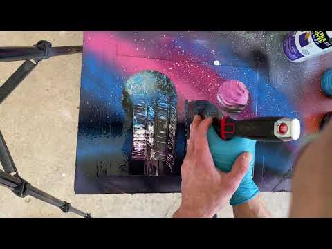 Spray paint art, learning how to do a city