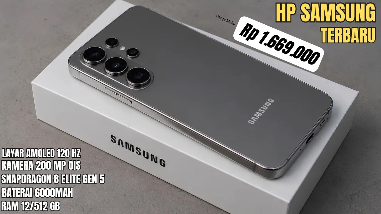 BARU SAJA DIRILIS‼️6000mAh, RAM 12/512 GB | HP SAMSUNG TERBARU DAN TERBAIK 2026
