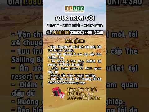 Tour du lịch Phan Thiết Mũi Né resort 4 São 2 Dia 1