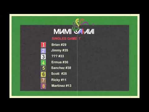 Compilation miami jai alai games 5 and 7 July 1988