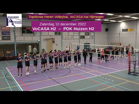 VoCASA H2 - PDK Huizen H2 (10 dec 2022) Full Match, Topdivisie Heren Volleybal