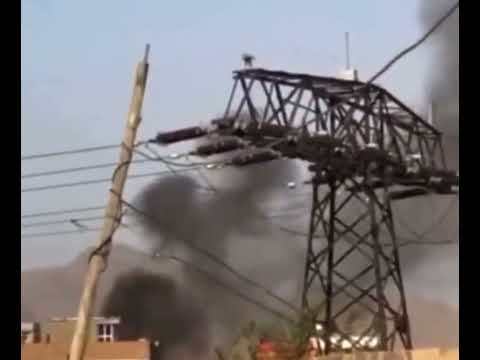 Rocket Attack Kabul International Airport - After Effects & US C-RAM Anti Missile System in Action