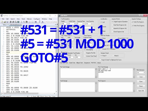 CNC Write Sequence Tab