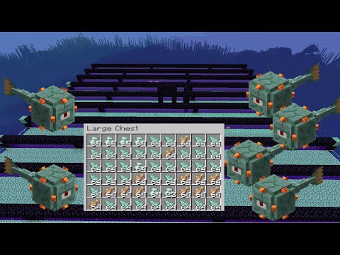 EPIC MASSIVE Guardian Farm In Survival Minecraft - UnorthoBlocks Ep 34