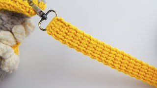 Super simple and durable crochet strap | How to crochet