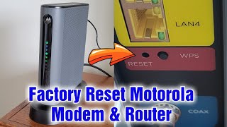 How To Factory Reset Motorola Modem & Router