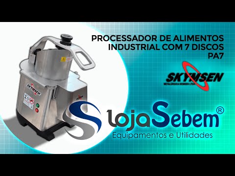 Processador de Alimentos Industrial Skymsen 6 discos PA14 N 