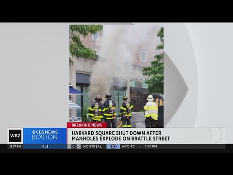 2 manhole explosions on Brattle Street shut down Harvard Square in Cambridge