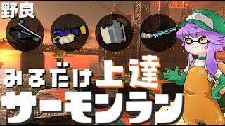 【野良】見るだけ上達サモラン！バチコン前のムニエール🐋カンスト290回【スプラトゥーン3/サーモンランNW】