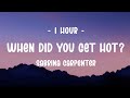 1 HOUR Sabrina Carpenter When Did You Get Hot Lyrics