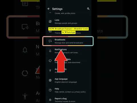 NEW Broadcast Tab + Monthly Limit in WhatsApp! #howto #whatsapp #broadcast