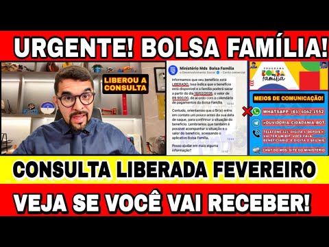 CONSULTA BOLSA FAMÍLIA E AUXÍLIO GÁS R$110 DE FEVEREIRO LIBERADA! VEJA QUEM VAI RECEBER!
