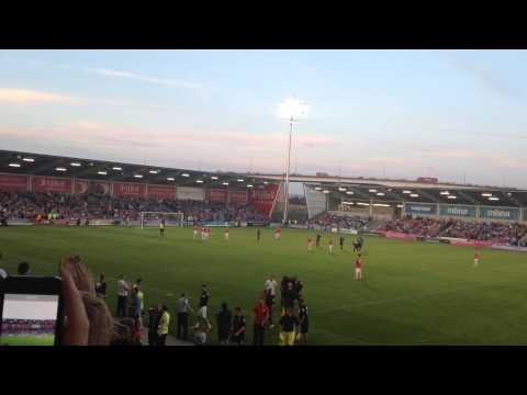 Class of 92 vs Salford City 7/8/14. Ryan Giggs chipped penalty.
