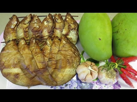 Spicy Dry Fish Recipe - Cambodian Style Dry Fish With Mango