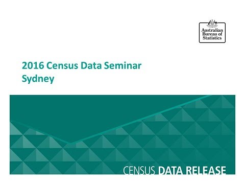 Sydney Census Data Seminar