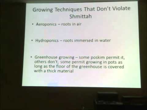 JSC 2014 2015   Science Lecture 9   A Scientific Perspective on Shmittah