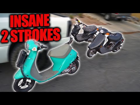 INSANE FAST HONDA ELITE SCOOTERS! water cooled 120cc!!