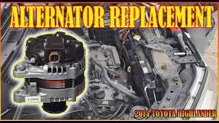Replace Bad Alternator on The Road 2014 Toyota Highlander