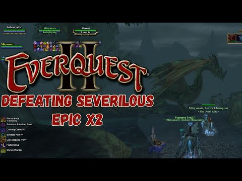 🌟EverQuest II🌟  Beastlord and Shadowknight Take Down Severilous- Epic x2 Dragon
