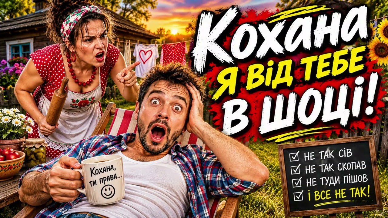 Кохана, я від тебе в шоці! 😂 — жартівлива сучасна українська пісня