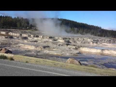 Fire hole lake drive Yellowstone National Park