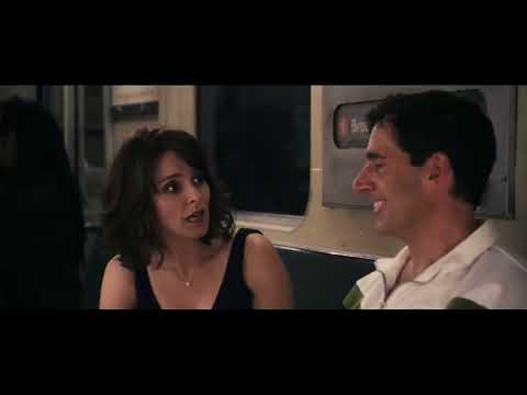 Date Night trailer frame: inside the club with strobe lights and crowd