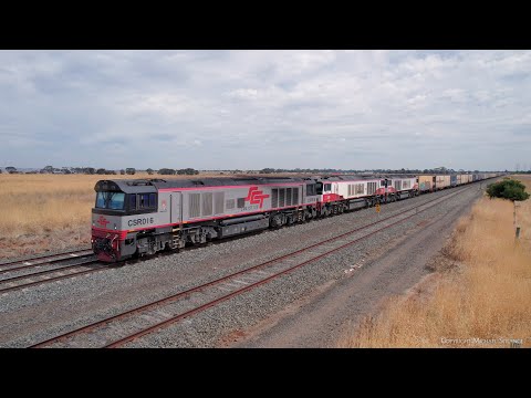 7AM9 SCT Mixed Freight Train: Steel, Boxcars & Containers (4/3/2023) - PoathTV Australian Railways