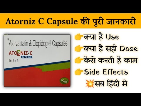 Atorniz-c capsules 75mg (atorvastatin + clopidogrel)