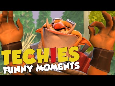 DotA 2 Techies Funny Moments - The Dumbest Duel. EVER!