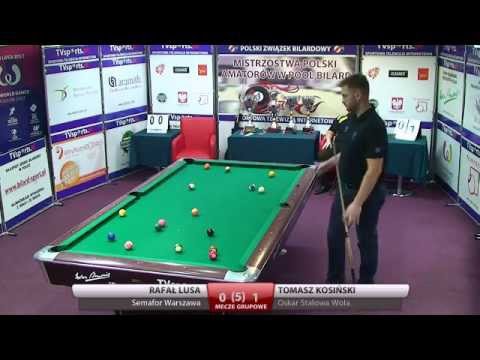 Mistrzostwa Polski Amatorów w Bilard - Łódź 2015 Lusa - Kosiński