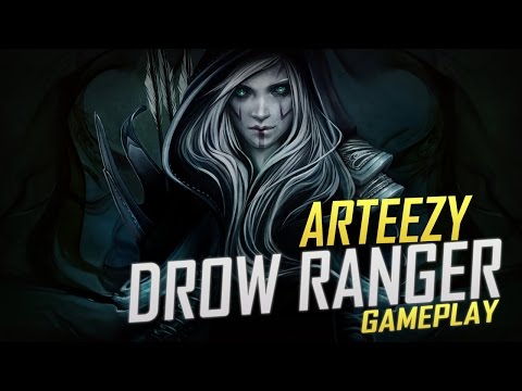 Arteezy playing Drow Ranger (Gameplay)