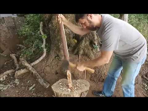Roughing Out a Yew Bow with Hand-Tools: Part 1