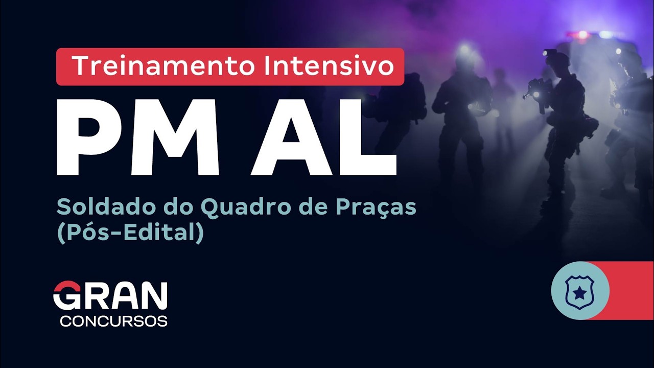 Treinamento Intensivo PM AL - Soldado do Quadro de Praças com Leandro Antunes