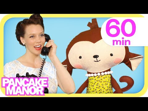 Five Little Monkeys Jumping on the Bed + More Songs for Kids | Pancake Manor