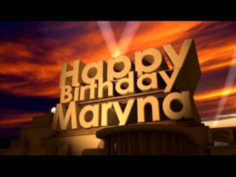 Happy Birthday Maryna