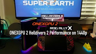 ONEXGPU 2 Rog Ally X Helldivers 2 Gameplay 1440p